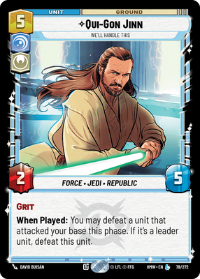 Qui-Gon Jinn - We'll Handle This