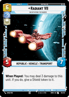 Radiant VII - Negotiating for Naboo
