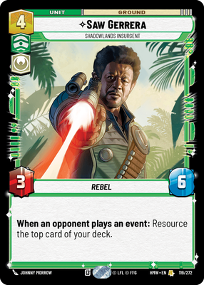 Saw Gerrera - Shadowlands Insurgent