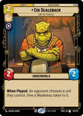 Cid Scaleback - Can't Be Trusted