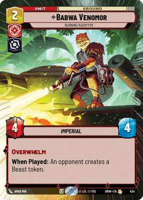 Babwa Venomor - Burning Kashyyyk (Hyperspace)