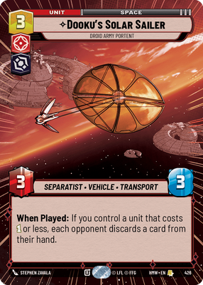 Dooku's Solar Sailer - Droid Army Portent (Hyperspace)