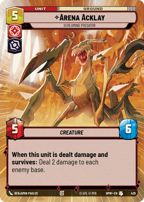 Arena Acklay - Screaming Predator (Hyperspace)