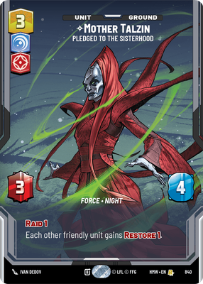 Mother Talzin - Pledged to the Sisterhood (Prestige)