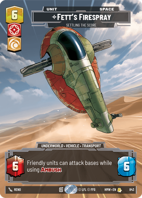 Fett's Firespray - Settling the Score (Prestige)