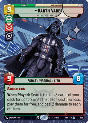 Darth Vader - Any Methods Necessary (Hyperspace) - Foil