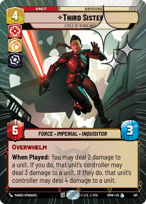 Third Sister - Cycle of Vengeance (Hyperspace) - Foil
