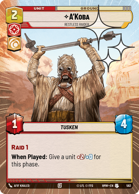 A'Koba - Restless Raider (Hyperspace) - Foil