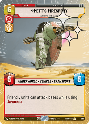 Fett's Firespray - Settling the Score (Hyperspace) - Foil