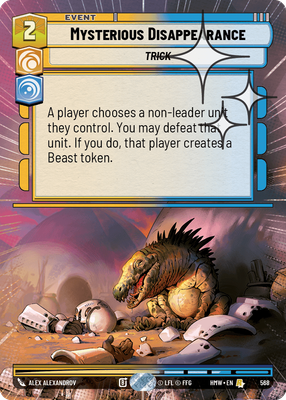 Mysterious Disappearance (Hyperspace) - Foil