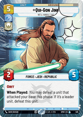 Qui-Gon Jinn - We'll Handle This (Hyperspace) - Foil