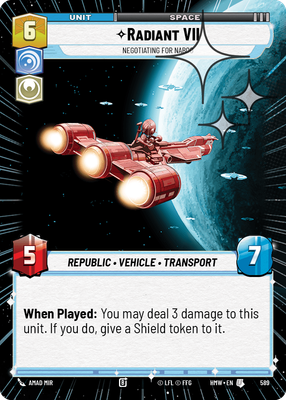 Radiant VII - Negotiating for Naboo (Hyperspace) - Foil