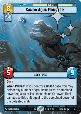 Sando Aqua Monster (Hyperspace) - Foil