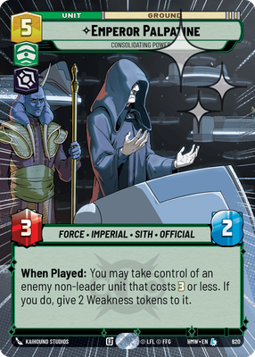 Emperor Palpatine - Consolidating Power (Hyperspace) - Foil