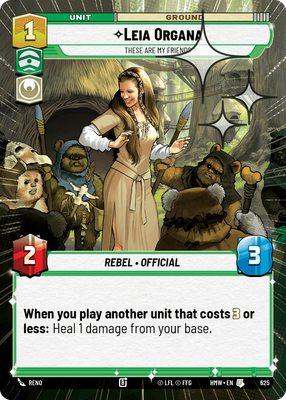 Leia Organa - These Are My Friends (Hyperspace) - Foil