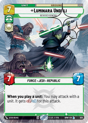 Luminara Unduli - Besieged General (Hyperspace) - Foil