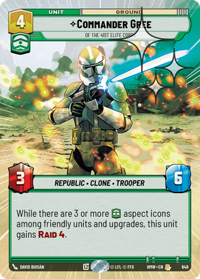 Commander Gree - Of the 41st Elite Corps (Hyperspace) - Foil