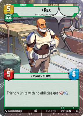 Rex - Outserved His Purpose (Hyperspace) - Foil