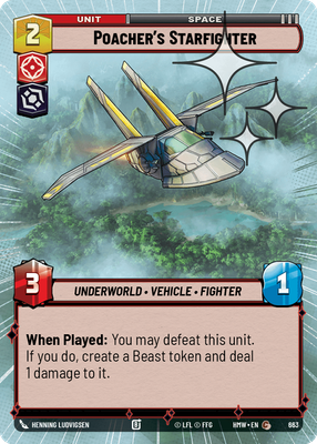 Poacher's Starfighter (Hyperspace) - Foil