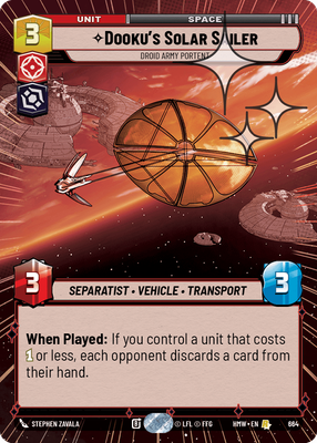 Dooku's Solar Sailer - Droid Army Portent (Hyperspace) - Foil