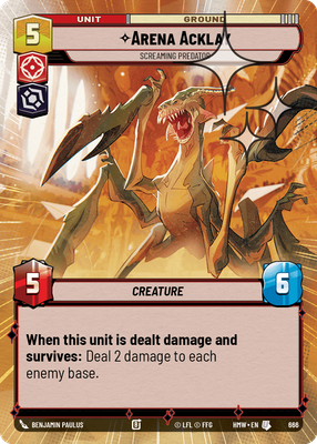 Arena Acklay - Screaming Predator (Hyperspace) - Foil
