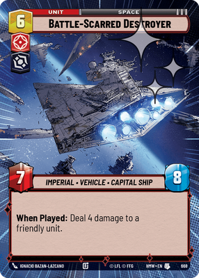 Battle-Scarred Destroyer (Hyperspace) - Foil