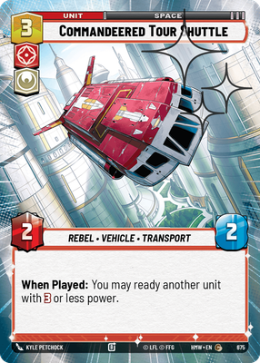 Commandeered Tour Shuttle (Hyperspace) - Foil