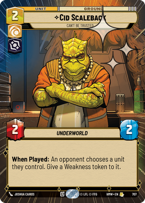 Cid Scaleback - Can't Be Trusted (Hyperspace) - Foil