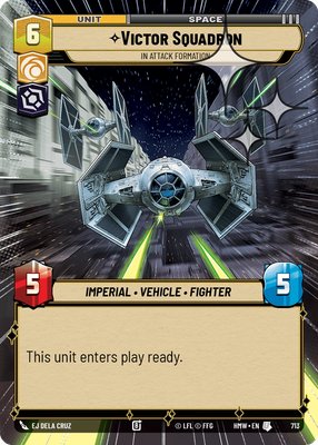 Victor Squadron - In Attack Formation (Hyperspace) - Foil
