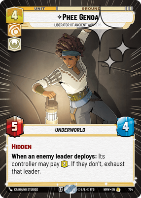 Phee Genoa - Liberator of Ancient Wonders (Hyperspace) - Foil