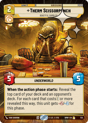 Therm Scissorpunch - Boastful Gambler (Hyperspace) - Foil