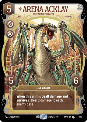 Arena Acklay - Screaming Predator (Prestige) - Foil