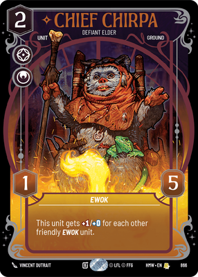 Chief Chirpa - Defiant Elder (Prestige) - Foil