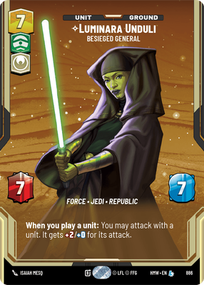 Luminara Unduli - Besieged General (Prestige) - Foil