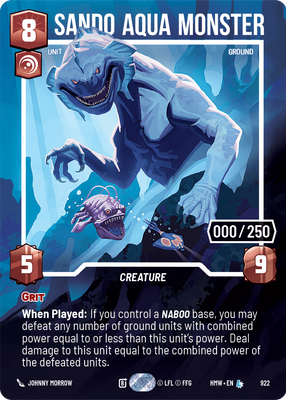 Sando Aqua Monster (Serialized)
