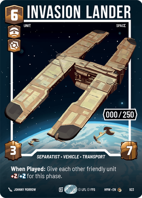 Invasion Lander (Serialized)