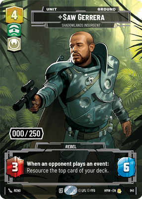Saw Gerrera - Shadowlands Insurgent (Serialized)