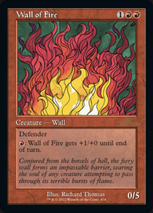 Wall of Fire - Retro Frame