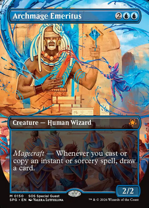 Archmage Emeritus - Borderless - Inverted