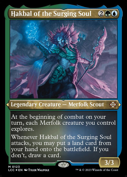 Hakbal of the Surging Soul - Etched - Inverted - Legendary - Etched (Foil)