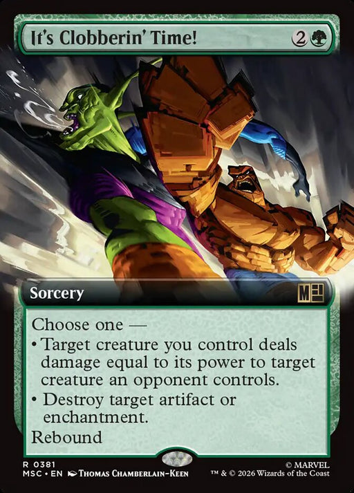 It's Clobberin' Time! - Extended Art