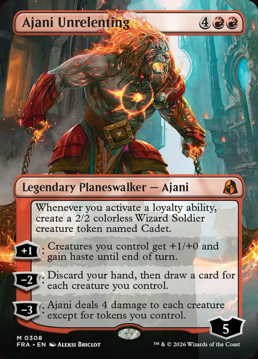 Ajani Unrelenting - Borderless