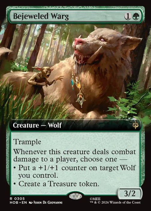 Bejeweled Warg - Extended Art