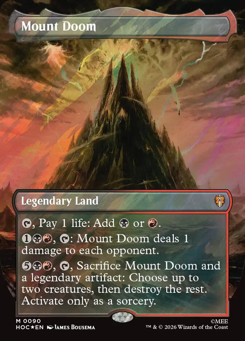 Mount Doom - Borderless - Surge Foil (Foil)