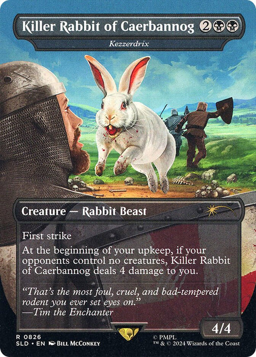 Killer Rabbit of Caerbannog - Kezzerdrix - Borderless - Full Art - Inverted