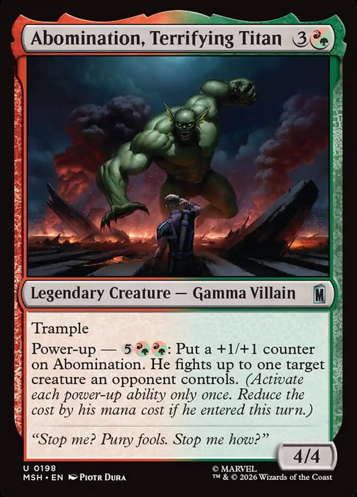 Abomination, Terrifying Titan - Legendary (Foil)
