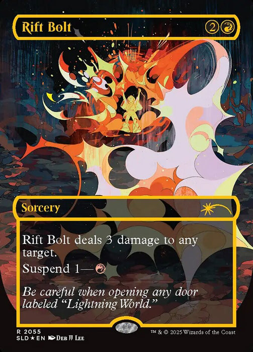 Rift Bolt - Borderless - Full Art - Inverted (Foil)