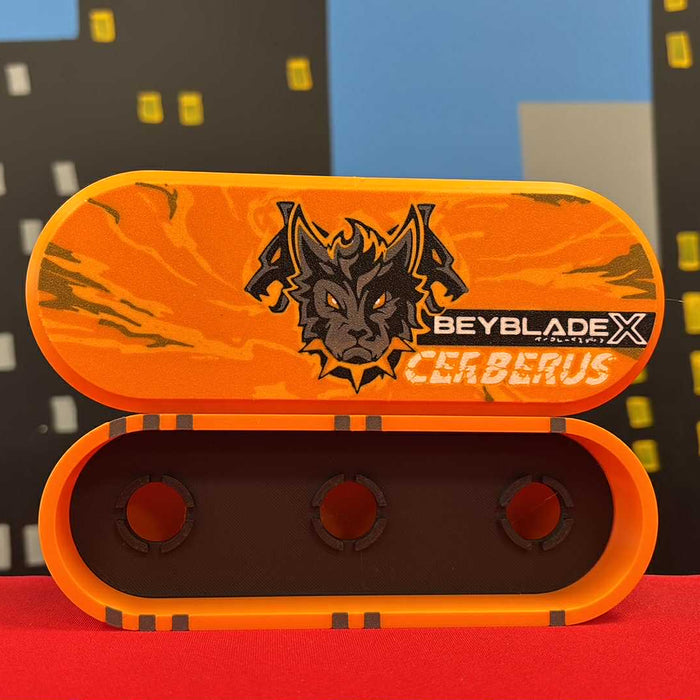🌀 BEYBLADE X, DECK CASE, Cerberus (rounded)  – Awesome Essentials