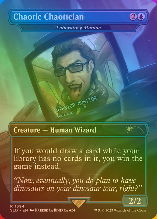 Chaotic Chaotician - Laboratory Maniac - Borderless - Full Art - Inverted (Foil)