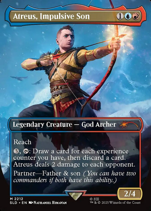 Atreus, Impulsive Son - Borderless - Full Art - Inverted - Legendary (Foil)